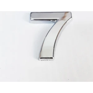 7 Rakamı 3,75 cm Krom Yapışkanlı