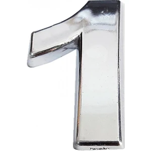 Krom Yapışkanlı 1 Rakamı 5 cm