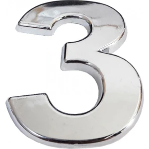 Krom Yapışkanlı 3 Rakamı 5 cm