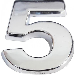 Krom Yapışkanlı 5 Rakamı 5 cm
