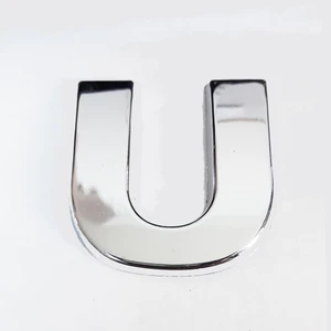 U Harfi  3,75 cm Krom Yapışkanlı