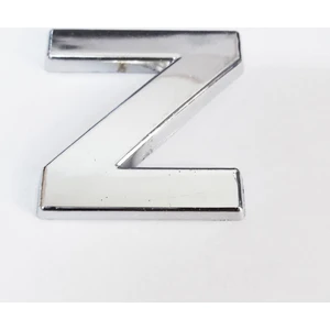 Z Harfi  3,75 cm Krom Yapışkanlı