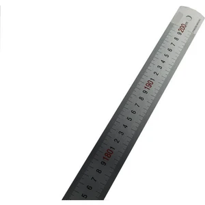 İşkur Makina Metal Paslanmaz Çelik Cetvel Metre 200Cm
