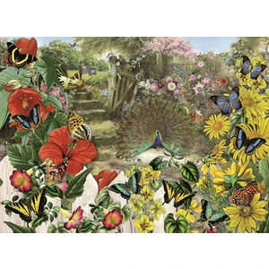 1000 Parça Bahçedeki Tavuskuşu Puzzle - Barbara Behr