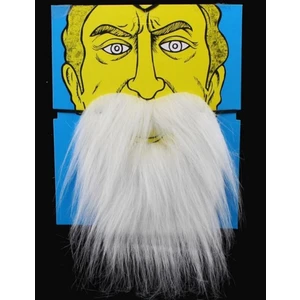 Parti Dolabı Takma Uzun Sakal Kostüm Beyaz Sakal Bıyık Peruk