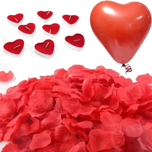 Parti Dolabı Evlilik Teklifi 1000 Gül Yaprakları 20 Kalp Mum Ve 20 Balon