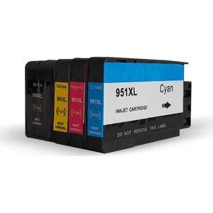 1 Takım- 4 Adet Bk 950/951Xl Uyumlu Kartuşlar - Pro 8600 Plus/ Pro 251/ Pro 276/ Pro 8100/ 8610/ 8620