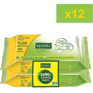 Islak Havlu 2X90 Yaprak 12'Li Set(2160 Yaprak)