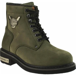 Harley Davidson Gibson Unisex Deri Bot Yeşil