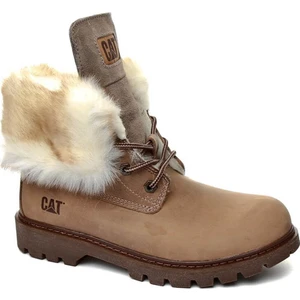 Caterpillar Utah Fur Kadın Kürklü Bot Beige