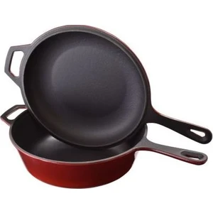 Döküm Combo Derin Tava + Saplı Tencere 26 Cm