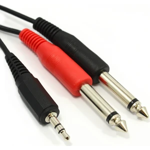 Stereo 3.5 Mm  To 2X6.3 Mm Mono Kablo 5 Metre