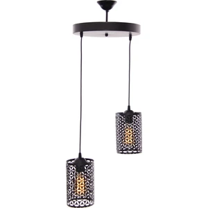 Umur Aydınlatma Petek 2'Li Siyah Sarkıt Avize