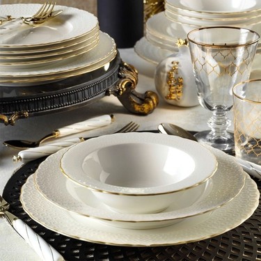 Kutahya Porselen Bone Ecem 24 Parca Fileli Yemek Takimi Fiyati