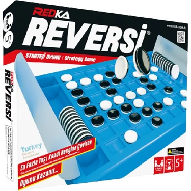 Redka Plastik Reversi 1 Adet Oyun Platformu ile Zeka Geliştirici Strateji Oyunu 64 Adet Oyun