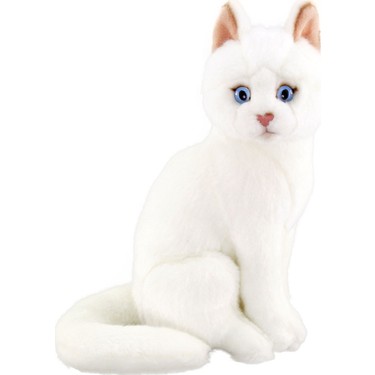 Animals Of The World Oturan Beyaz Kedi Pelus Oyuncak 22 Cm Fiyati