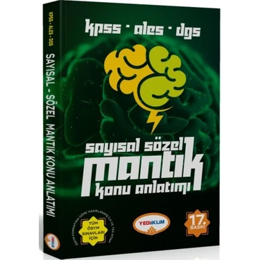 Yediiklim Yayınları KPSS ALES Sayısal-Sözel Mantık Konu