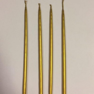 Sd21285 Dekoratif Altin Rengi Metal 5 Kollu Samdan Fenerler Mumluklar Salon Ofis Aksesuarlari