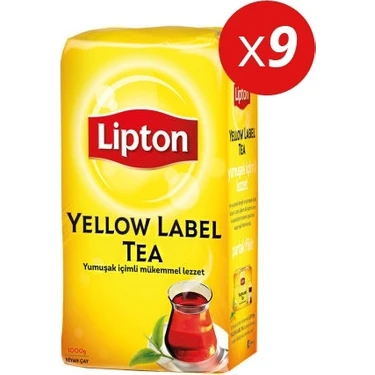 Lipton Yellow Label Dökme Çay 1000 gr X 9