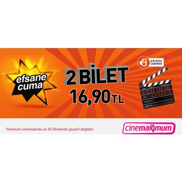 2 Sinema Bileti Tum Cinemaximum Lar Premium Sinemalar Haric Fiyati