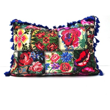 Dekorinyo Kanavice Patchwork Desenli Puskullu Dikdortgen Fiyati