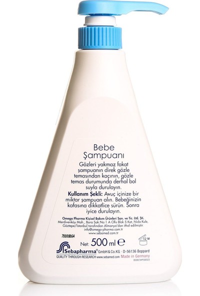 Sebamed Bebek Şampuanı 500 ml (2 Adet)