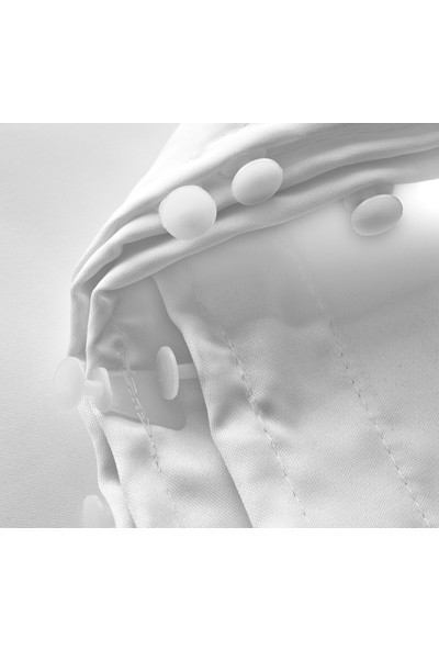 Evsa Home Lüx Saten Beyaz Güneşlik - 100x150 cm