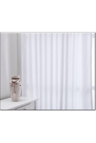 Evsa Home Lüx Saten Beyaz Güneşlik - 270x150 cm