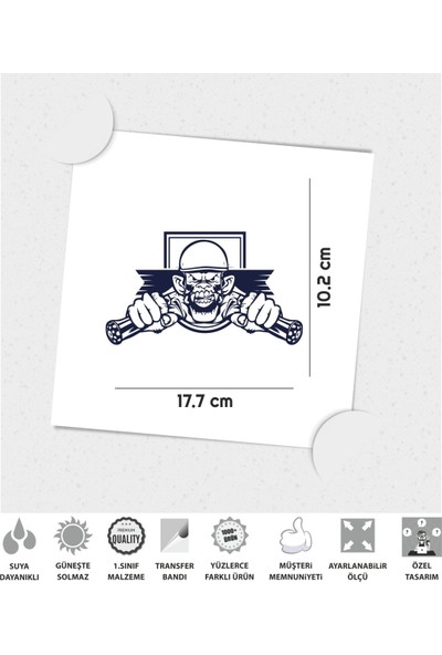 Çınar Extreme Motorcu Maymun Sticker
