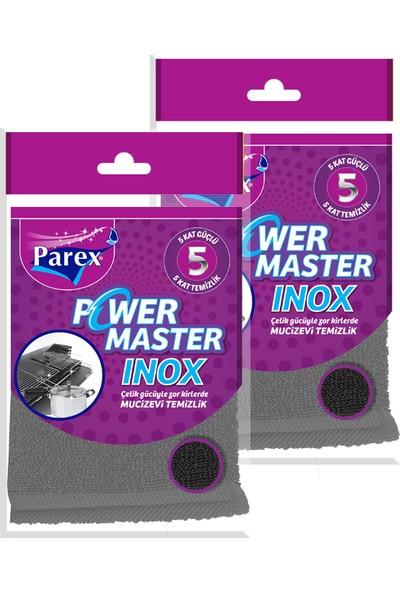 Parex 2 Adet Power Master Inox Bulaşık Süngeri