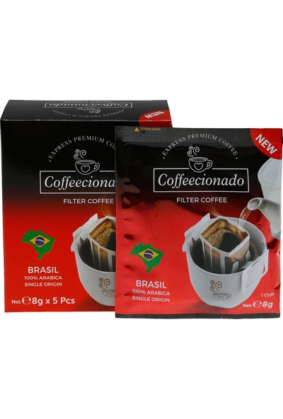 Coffeecionado Pratik Filtre Kahve 10lu Brasil/Single Origin