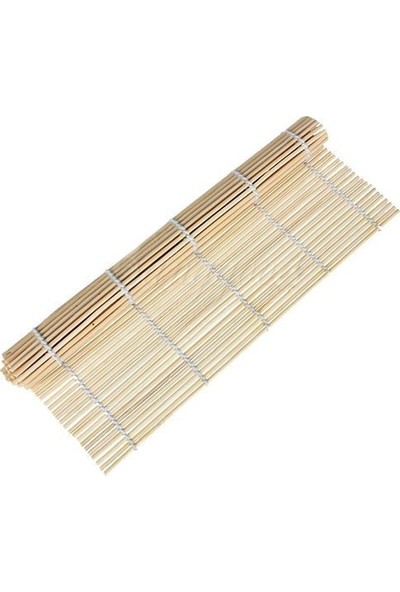 Organik Bambu Suşi Yapma Matı - Makisushi Roll Mat - 100% Doğal - 24x24 cm