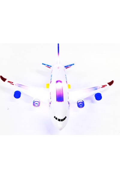 Ararat Işıklı Müzikli Uçak A380 Yolcu Uçağı