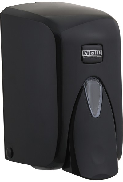 Vialli Sıvı Sabun Dispenseri Aparatı Hazneli Siyah 500 Ml Vialli S5B