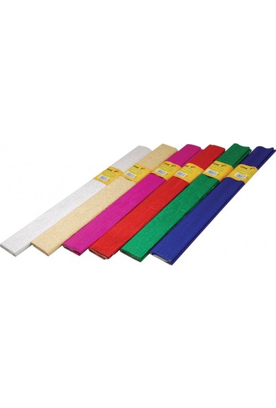 Lino Metalik Krepon Kağıdı Lüx 50X200 Cm 6 Renk Pa-015A