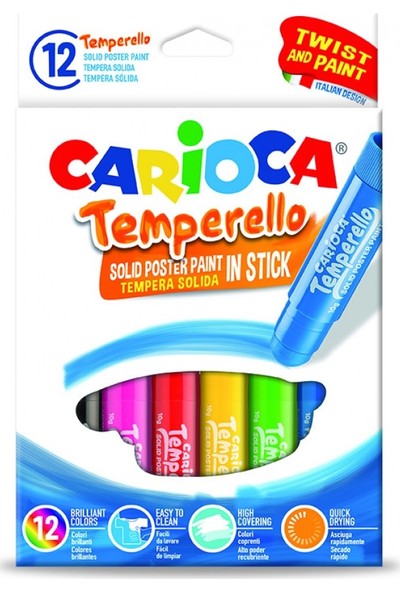 Carioca Temperello Stick Poster Boyama Kalemi 12’Li