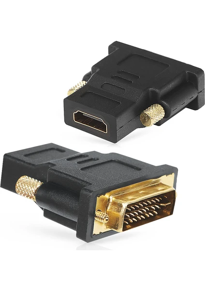 HDMI - DVI-I (24+5 Pin) Dönüştürücü (HDMI dişi - DVI-I erkek)