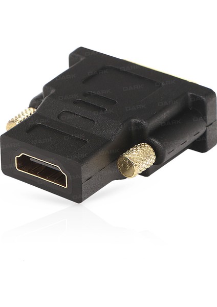 HDMI - DVI-I (24+5 Pin) Dönüştürücü (HDMI dişi - DVI-I erkek)