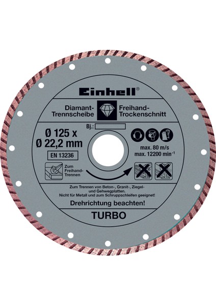 TE-AG 125 CE Kit Devir Ayarlı Taşlama