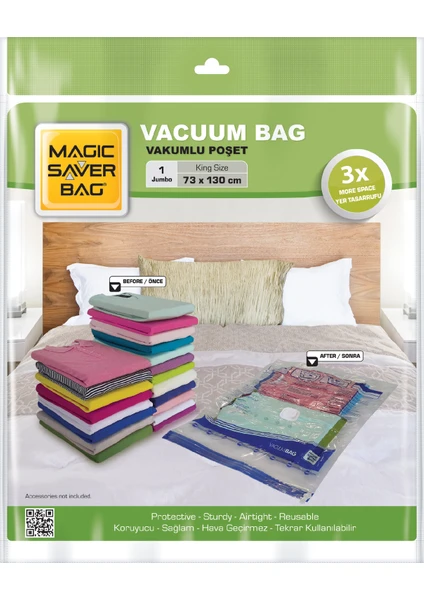 Magic Saver Bag Vakumlu Hurç Poşet Jumbo 73X130