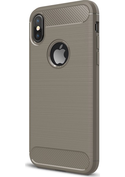 Apple iPhone XS (5.8'') Kılıf Room Silikon Gri