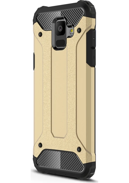 Samsung Galaxy A6 2018 Kılıf Rugged Armor Gold