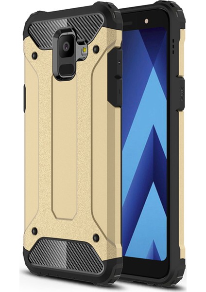 Samsung Galaxy A6 2018 Kılıf Rugged Armor Gold