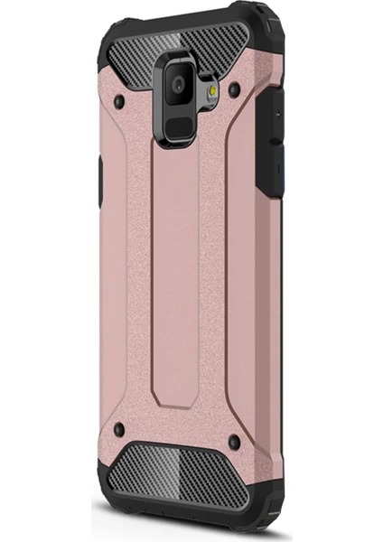 Samsung Galaxy A6 2018 Kılıf Rugged Armor Rose Gold