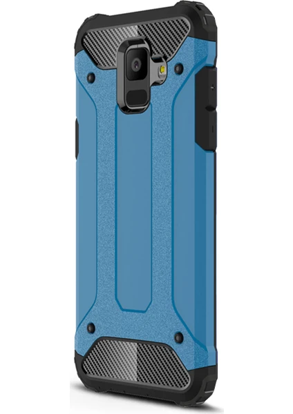 Samsung Galaxy A6 2018 Kılıf Rugged Armor Mavi