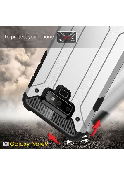 Samsung Galaxy Note 9 Kılıf Rugged Armor Kırmızı