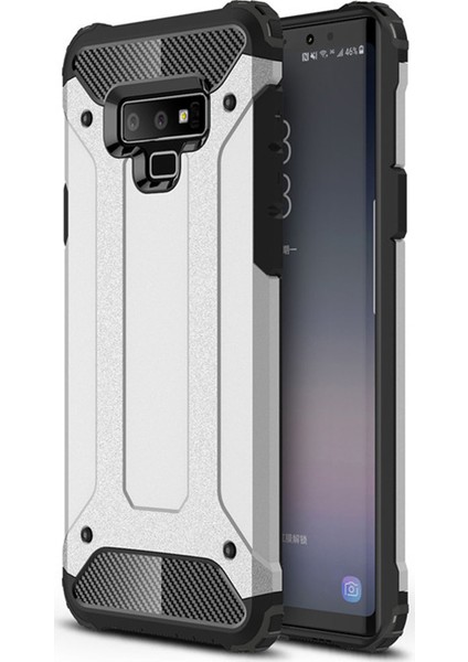 Samsung Galaxy Note 9 Kılıf Rugged Armor Gümüş