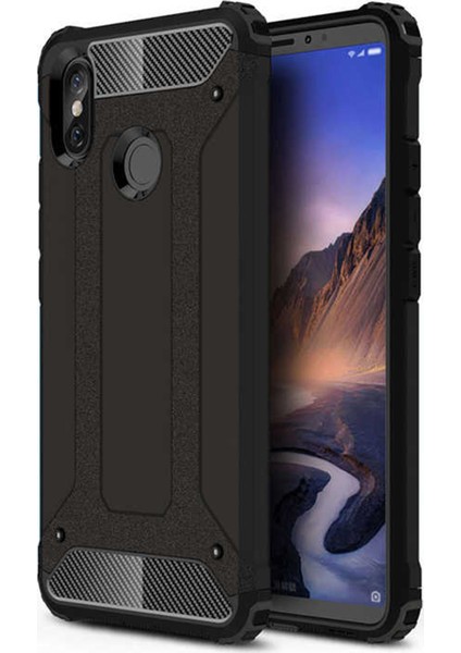 Xiaomi Mi Max 3 Kılıf Rugged Armor Siyah