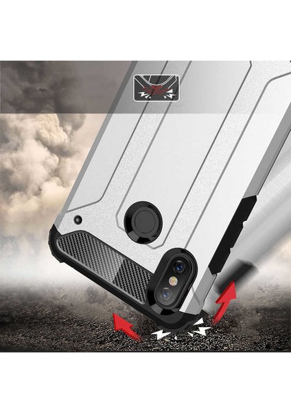 Xiaomi Mi Max 3 Kılıf Rugged Armor Siyah