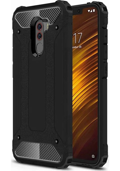 Xiaomi Pocophone F1 Kılıf Rugged Armor Siyah